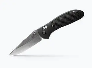 Benchmade 551-S30V Griptilian Plain Edge Pocket Knife, Black Nylon Handle