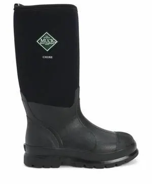 Muck Boots Men's Chore Classic Rubber Waterproof Work Boot, Black, Size 13