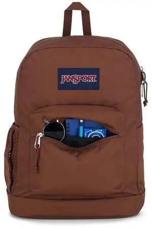 JanSport Cross Town Plus Large Compartment Lightweight Backpack, Basic Brown