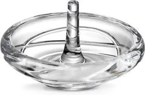 Lenox 837370 Adorn Stylish Crystal Body Ring Holder, 3.5" W & 2" H, Clear