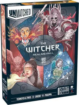 Restoration Games Unmatched The Witcher Realms Fall Strategy Fighting Board Game for 2 Players and Ages 9+
