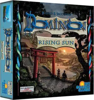 Rio Grande Games Dominion Rising Sun Expansion Strategy Board Game, Sea Merchant & Trading Game, New Cards & Piles, Ages 14+, 2-4 Players