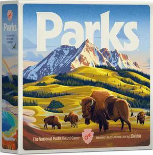 Keymaster Games Parks (2nd Edition) Base Camp Beautiful Strategy Game for Families, Adults, Kids or Solo