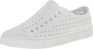 Native Jefferson Unisex Waterproof Slip-On Regular Shoes, Shell White/Shell White, Size 6 Women/4 Men