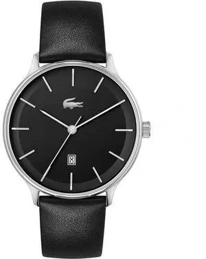 Lacoste 2011199 Mens Analogue Quartz Club Watch with Apple Peel Strap, Black