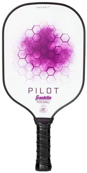 Franklin Sports Pilot Series Lightweight Fiberglass Paddle With MAXGRIT, Purple Franklin Sports Pilot Series Lightweight Fiberglass Paddle With MAXGRIT, Purple