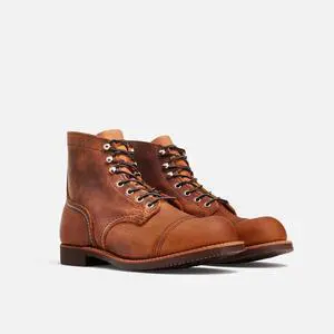Red Wing Heritage 8085 Men's Iron Ranger 6" Vibram Boot, Copper Rough and Tough, 10 M US