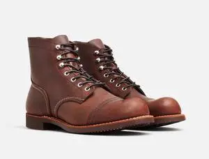 Red Wing Heritage Men's Iron Ranger 6-Inch Boot in Amber Harness Leather, Size 8