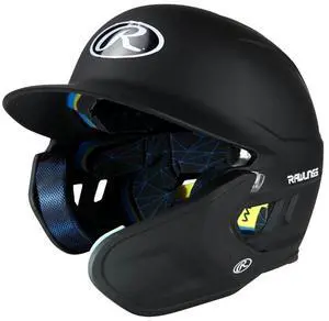 Rawlings Mach Adjust Baseball Batting Helmet, JR (6 3/8 - 7 1/8) Matte Black