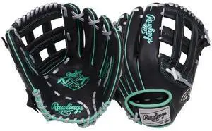 Rawlings NXT Series 12.5" Outfield Baseball Glove, Right Hand Throw, Black