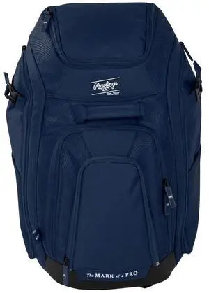 Rawlings R00704466 Legion 2.0 Players Multiple Compartment Backpack, Navy
