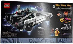 LEGO Icons Back to the Future Time Machine Model Car Building Kit, 1872 PCS, 18+