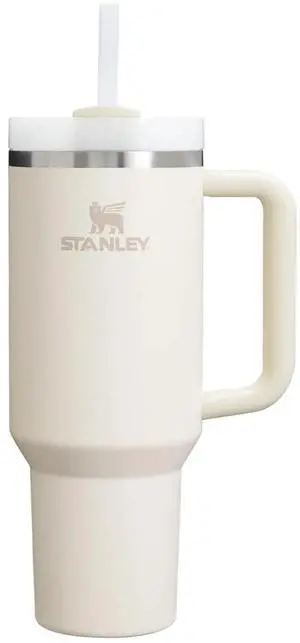 STANLEY Quencher H2.0 Flowstate 3-Position Straw Lid Tumbler 40oz, Cream 2.0