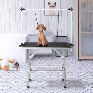 BestPet Large Adjustable Pet Dog Cat Grooming Table W/Arm&Noose