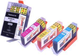2x Oosder 902XL Black/Cyan/Magenta/Yellow High-Yield Ink Cartridges, Compatible with HP OfficeJet 6951/6954/6958/6962 Pro 6961/6968/6970/6971/6975/6978 (T6M14AN T6M02AN T6M06AN T6M10AN)