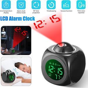 Wall/Ceiling Projector Led Large Display Clock Projection Alarm
