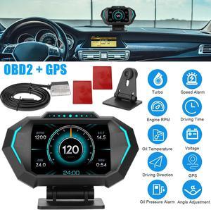HUD Digital Car Odometer, Head up Display, Tachometer Projected on
