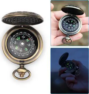 Portable Pocket Compass - Compact and Durable Outdoor Navigation Tool- Ideal for gifting to friends, family, or colleagues