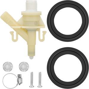 385311641 RV Toilet Water Valve Kit - With 385311658 Flush Ball Seal Replacement,for Dometic Sealand Toilets Series 300, 310, 320 RV, camper, and trailer