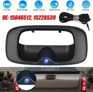 NSI 15228539 Rear Tailgate Handle Backup Camera - Car Rear View Back Up Camera,Rear Liftgate Latch Handle with Camera Compatible for Chevrolet Silverado GMC