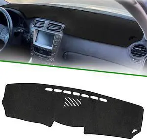 NSI Dashboard Cover For Lexus IS250 IS350 2006-2011 - High-Quality Polyester, Silicone Anti-Skid Bottom, Reduces Glare, Pre-Cut Vents, Easy Installation