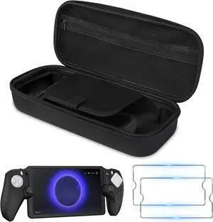 NSI 4 in 1 Accessories Set Compatible with PlayStation Portal - Carrying Case and Silicone Protective Cover with 2Pcs Screen Protector, Ps Portal Accessories