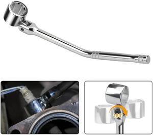 NSI 7/8" 22mm Flexible Head Oxygen Sensor Wrench - Heavy Duty Forged Steel O2 Sensor Removal Tool for Auto Repair