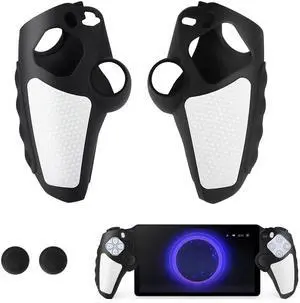 NSI Silicone Protective Case Fit for PlayStation Portal,Shock-Resistant Cover with Thumb Grip Caps (Black)