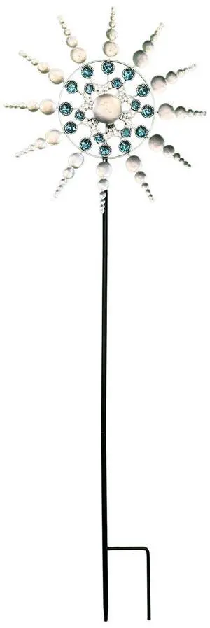 NSI Outdoor Metal Magical Special-shaped Kinetic Windmill - 37.4 Inch Metal Windmill with Exquisite Details, Sturdy, Waterproof, UV Resistant, Suitable for Outdoor Garden Yard Lawn Terrace Decoration