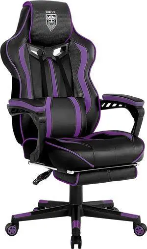 Vonesse Purple Gaming Chair with Footrest Reclining Computer Gaming Chair High Back Gamer Chair with Massage Ergonomic PC PU Leather Racing Gaming Chair Big and Tall Gaming Chairs for Adults Swivel Vonesse Purple Gaming Chair with Footrest Reclining Computer Gaming Chair High Back Gamer Chair with Massage Ergonomic PC PU Leather Racing Gaming Chair Big and Tall Gaming Chairs for Adults Swivel