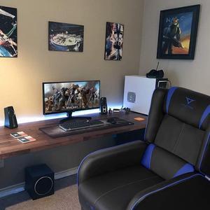 VITESSE VIT Gaming Recliner Chair Racing Style Single PU Leather Sofa Modern Living Room Recliners Ergonomic Comfortable Home Theater Seating, Blue., Welcome to consult