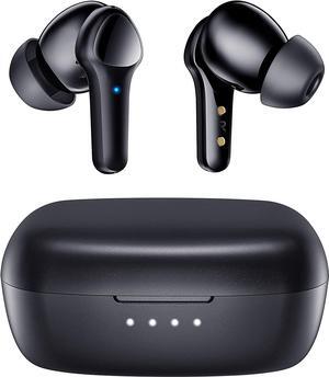Wireless Earbuds,Bluetooth 5.3 Ear buds Immersive Sound Hi-Fi Stereo IPX8 Waterproof Headsets Premium Deep Bass Headphones with 4 Mics Call Noise Cancelling Earphones for iOS,Android,Workout - Black