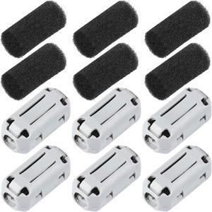 6 Pieces 3D Printer 1.75 Filament Filters, Filament Cleaner Filter Cleaner Blocks Flame Resistant Rubber Foam Wiped Off Debris for PLA ABS PETG or Other Printing Filaments, Gray, Welcome to consult