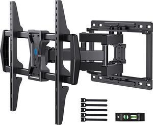 Full Motion TV Wall Mount for Most 37-75 inch TVs up to 100 lbs, Wall Mount Bracket with Dual Articulating Arms, Swivel, Tilt, Max VESA 600x400mm, TV Mount Fits 12/16 Wood Studs, PILF6