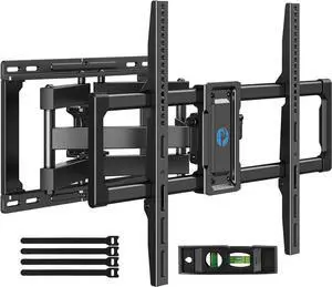Full Motion TV Wall Mount for 4082 inch Flat or Curved TVs Smooth Swivel & Extension Tool-Free Tilt with Heavy-Duty Arms Max VESA 600x400mm up to 110 lbs Fits 12/16 Wood Studs PILF11