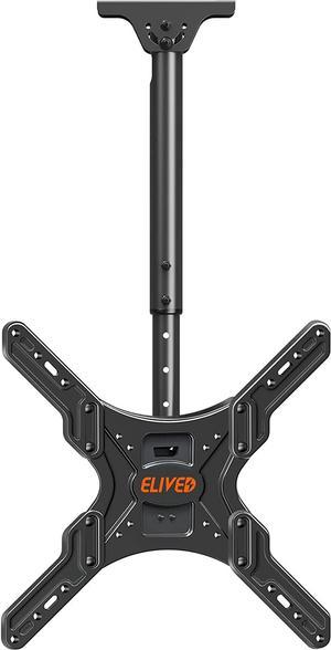 Ceiling TV Mount Fits Most 26-65 Inch LED, LCD OLED Flat Screen TVs, Full Motion Height Adjustable TV Mount Bracket, Swivel and Tilt TV Bracket, Max VESA 400x400mm, Holds up to 99 lbs.