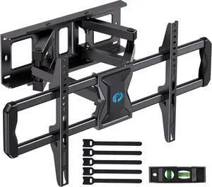 Full-Motion TV Wall Mount for Most 3775 Inch TVs up to 100 lbs, Wall Mount TV Bracket with Dual Articulating Arms, Extension, Swivel, Tilt, Fits 16" Wood Studs, 600 x 400mm Max VESA, PILF8