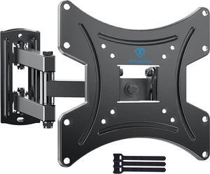 TV Wall Mount for 13-42 Inch Flat or Curved TVs & Monitors, Full Motion TV Wall Mount with Articulating Arms Swivel Tilt Extends, Corner tv Bracket Max VESA 200x200 mm up to 44lbs, PSSFK1