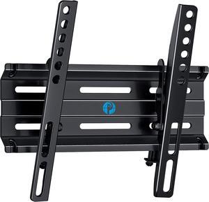Tilting TV Wall Mount Bracket Low Profile for 13-42 Inch Flat Screen TVs & Monitors, Universal Tilt TV Monitor Mount Fits 8" Wood Studs VESA 200x200mm by