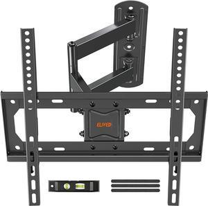 Full Motion TV Wall Mount for Most 26-55 Inch Flat Curved TVs Up to 77 lbs, Swivel and Tilt TV Bracket with Articulating Arms, Perfect Center Single Stud Corner TV Mount, Max VESA 400x400mm