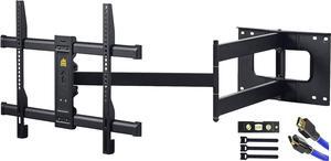 FORGING MOUNT Long Arm TV Mount Full Motion Wall Mount TV Bracket with 43 inch Extension Articulating Arm TV Wall Mount, Fits 42 to 80 Inch Flat/Curve TVs Holds up to 100 lbs,VESA 600x400mm Compatible