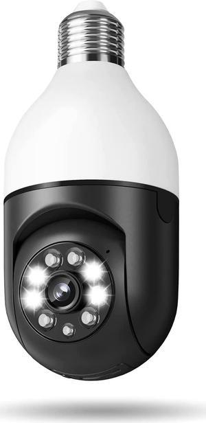 LaView 4MP Bulb Security Camera and 2 Pack Indoor Camera,360deg 2K