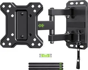 Full Motion TV Wall Mount up to 33 lbs VESA 100x100mm,Flat Screen TVs Lockable RV Mount on Motor Home Camper Truck Marine Boat Trailer TV Mount for 10-26 Inch LED Easy One Step Lock
