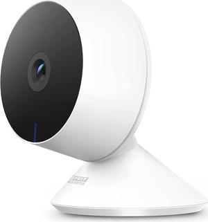 Feit Electric Indoor Security Camera with Motion Detection, 30ft. Night Vision, 360° Adjustable Head, 2.4GHz WiFi, 2-Way Audio, 1080p HD, Works with Alexa & Google Asst, Plug-in, White - CAM1/WIFI