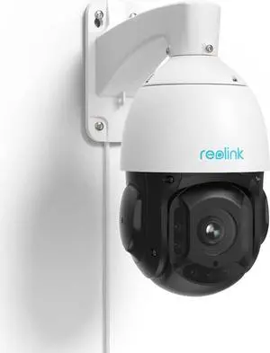 REOLINK 4K PTZ Security Camera System, 360 Degree View PoE Camera with 16X Optical Zoom for Outdoor Surveillance, Auto Tracks Human/Vehicle/Pet, Two-Way Talk, 260ft IR Night Vision, RLC-823A 16X