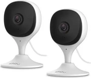 Imou Home Security Camera 2 Pack 1080P Baby Monitor with Night Vision, 2-Way Audio, Human Detection, Sound Detection, Plug in WiFi Indoor Camera Dog Cam with App, 2.4G Wi-Fi Only, Works with Alexa