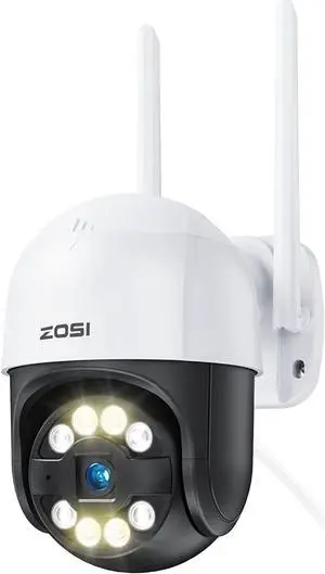 ZOSI C289 WiFi Pan Tilt Security Camera Outdoor, 1080P Plug-in Spotlight Home PT Camera, Smart Motion Detection, Color Night Vision, Record Voice Alarm, Auto Tracks Human, 2 Way Audio, 5X Digital Zoom ZOSI C289 WiFi Pan Tilt Security Camera Outdoor, 1080P Plug-in Spotlight Home PT Camera, Smart Motion Detection, Color Night Vision, Record Voice Alarm, Auto Tracks Human, 2 Way Audio, 5X Digital Zoom