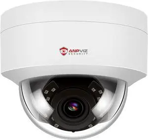 Anpviz 4MP PoE IP Dome Camera with Microphone/Audio, IP Security Camera Outdoor Indoor, 98ft Night Vision, IP66 Waterproof, 2.8mm Wide Angle Lens, 24/7 Recording, Not PTZ, NDAA Complaint (U Series)
