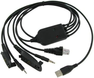 5-in-1 FTDI USB Radio Programming Cable for Motorola Mobile & Portable Radios 5-in-1 FTDI USB Radio Programming Cable for Motorola Mobile & Portable Radios