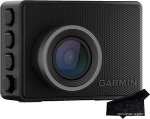 Garmin Dash Cam 47 1080p 140degree FOV Remotely Monitor Your Vehicle and Signature Series Cloth